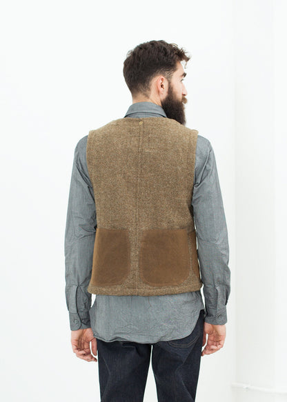 Work Vest in Tan Nigel Cabourn