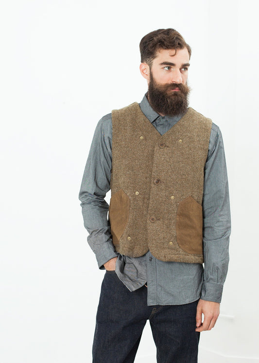 Work Vest in Tan Nigel Cabourn