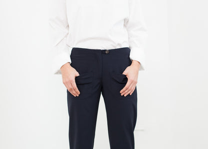 Patch Pocket Pant in Navy Harvey Faircloth