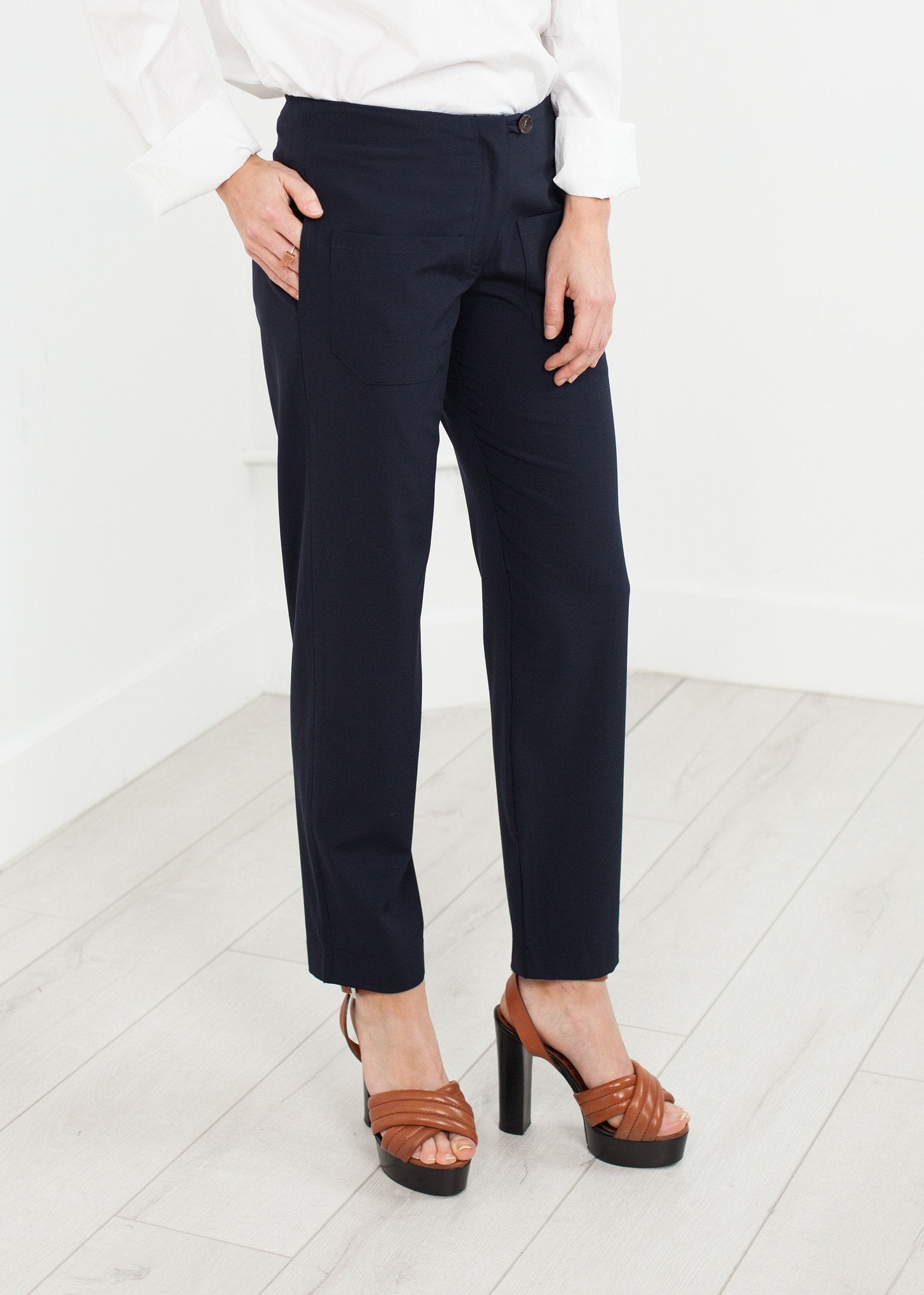 Patch Pocket Pant in Navy Harvey Faircloth