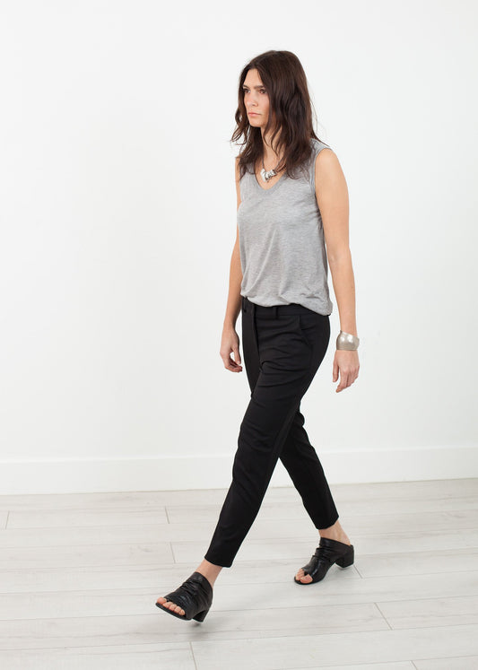 Stretch Fitted Pant in Black Amelia Toro