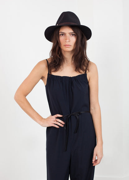 Sleeveless Jumpsuit in Navy Harvey Faircloth