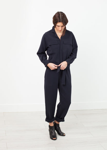 Worker Jumpsuit in Navy Harvey Faircloth