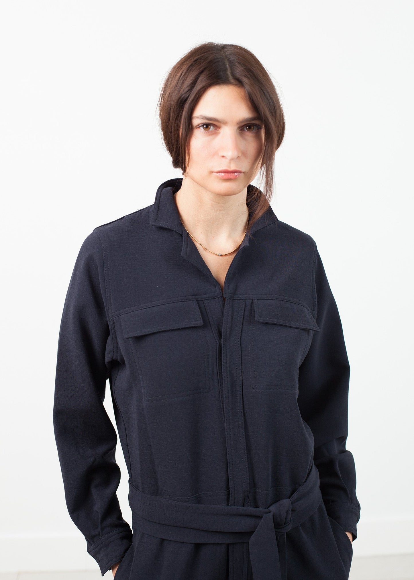 Worker Jumpsuit in Navy Harvey Faircloth