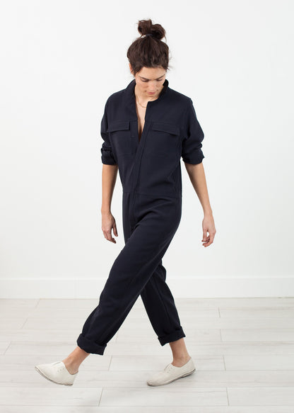 Worker Jumpsuit in Navy Harvey Faircloth