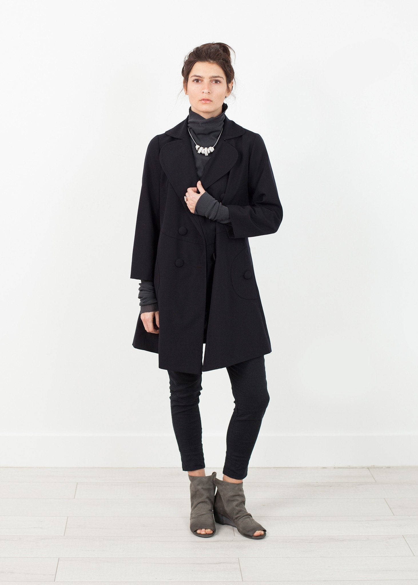 Day Coat in Navy Harvey Faircloth