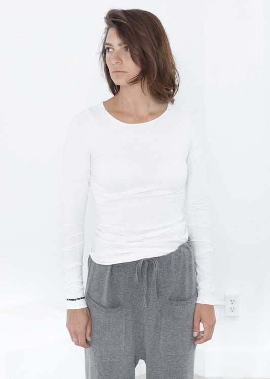 Stretch Tee in Milk Album di Famiglia