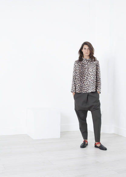 Madame L Blouse in Leopard La Prestic Ouiston