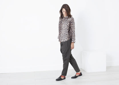 Madame L Blouse in Leopard La Prestic Ouiston