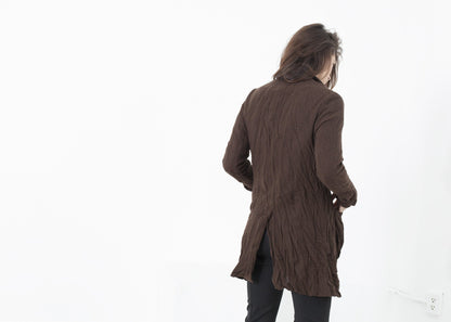 Ghost Wool Jacket in Brown Hazel Brown