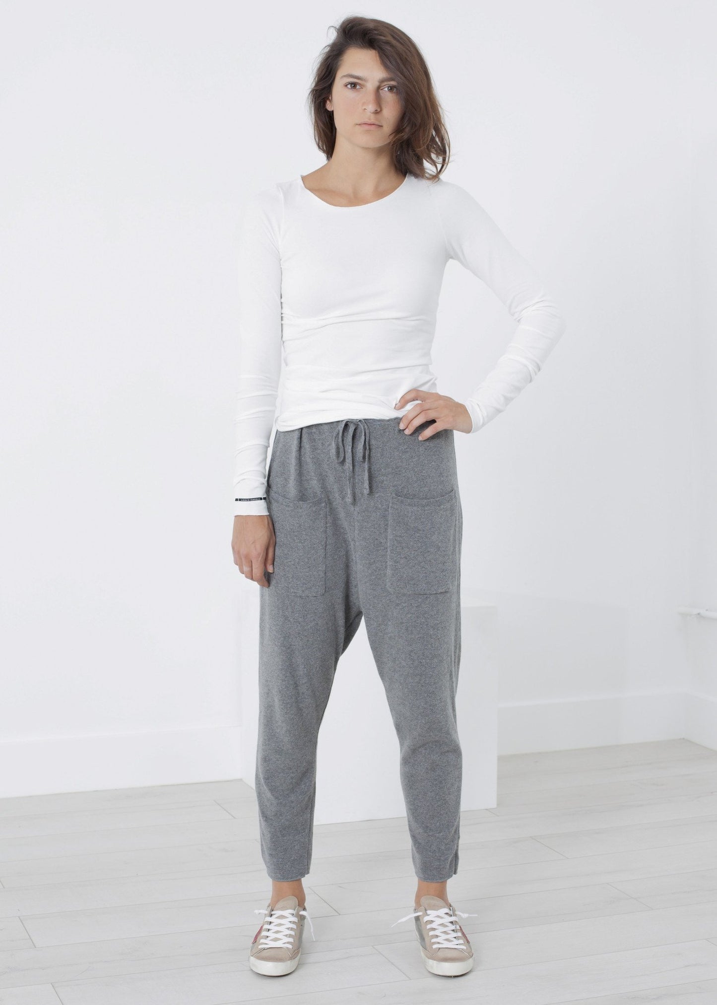 Stretch Tee in Milk Album di Famiglia