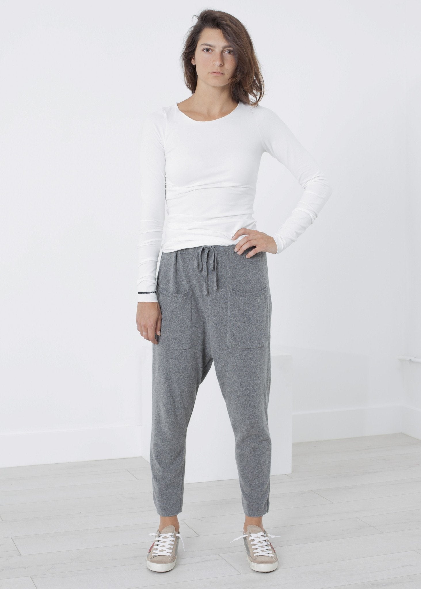 Stretch Tee in Milk Album di Famiglia