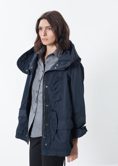 Marquee Coat in Steel Hannes Roether