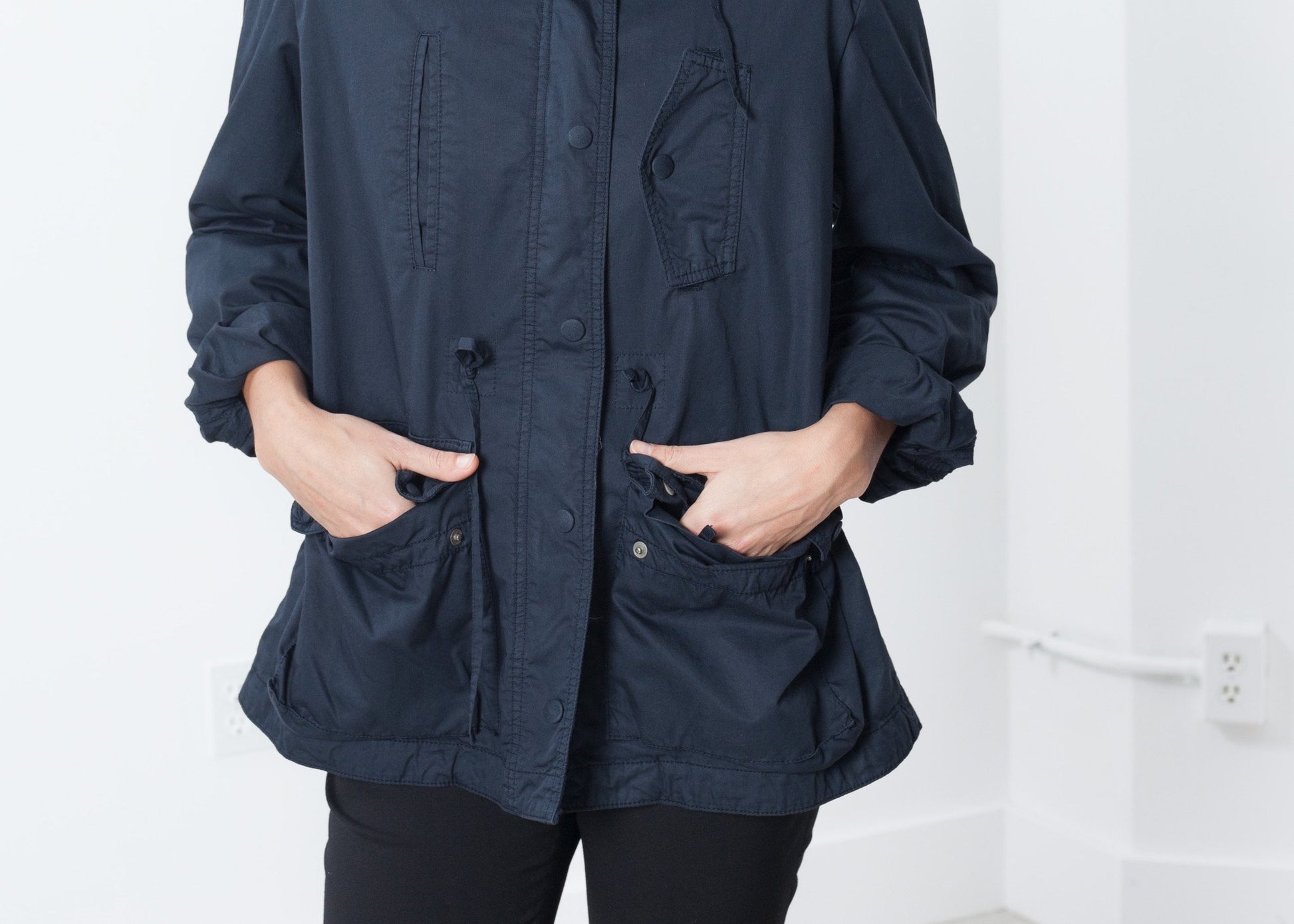 Marquee Coat in Steel Hannes Roether