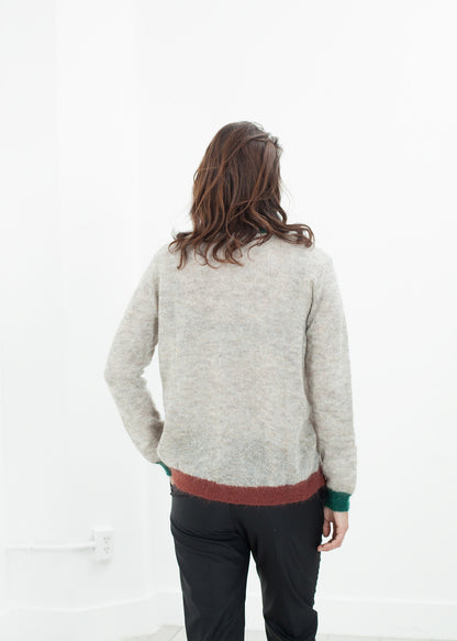Deskle Cardigan in Heather Bellerose