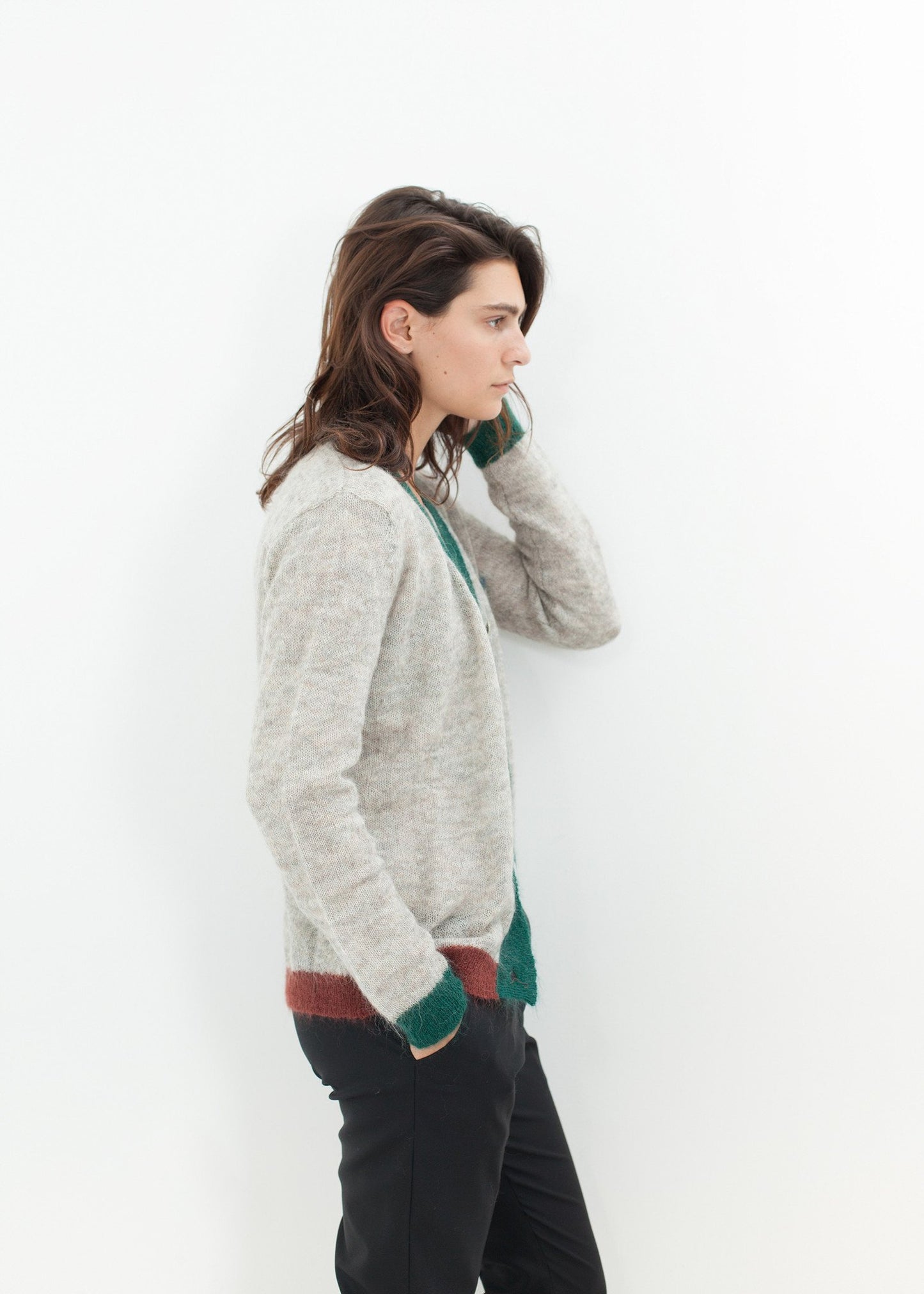 Deskle Cardigan in Heather Bellerose