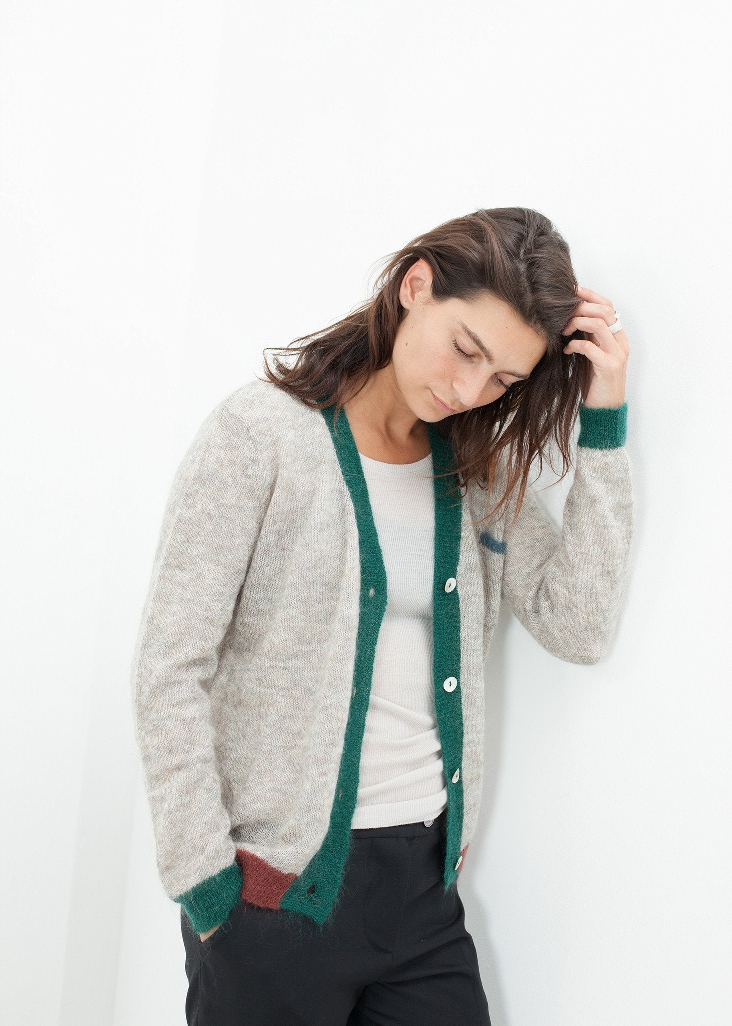 Deskle Cardigan in Heather Bellerose