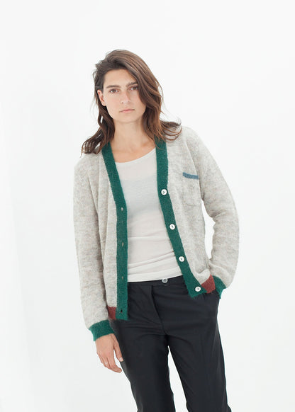 Deskle Cardigan in Heather Bellerose