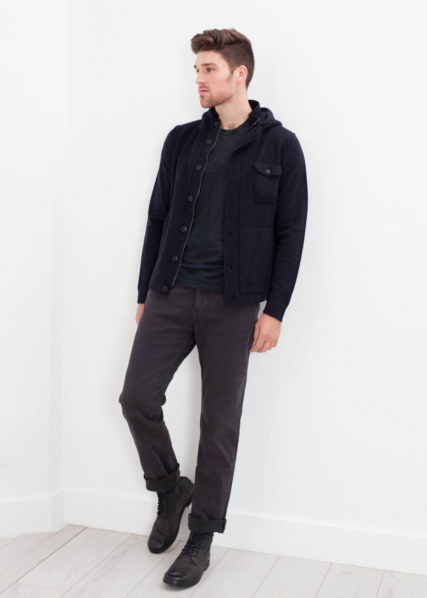 Hubbard Jacket in Navy Esemplare