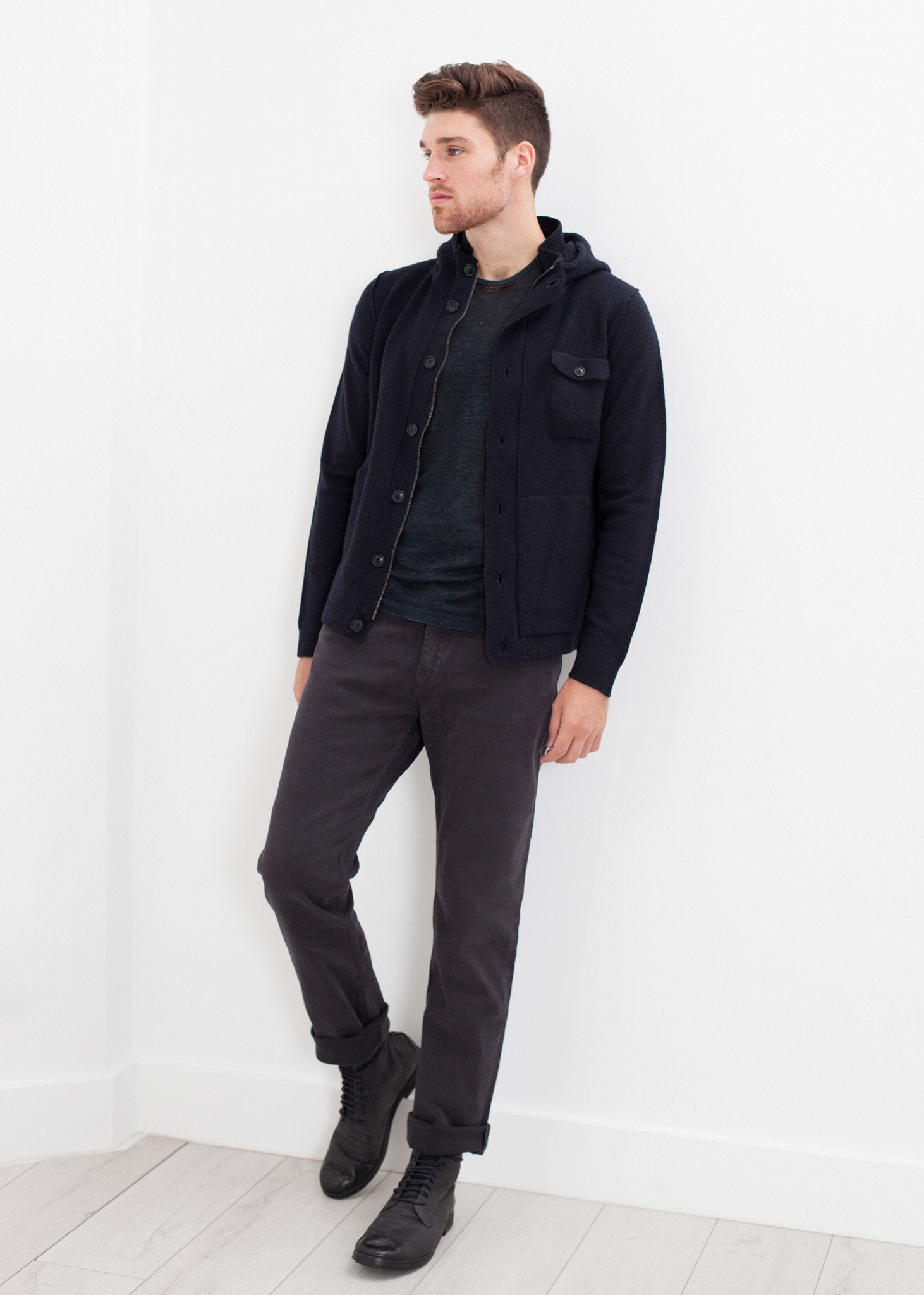 Hubbard Jacket in Navy Esemplare