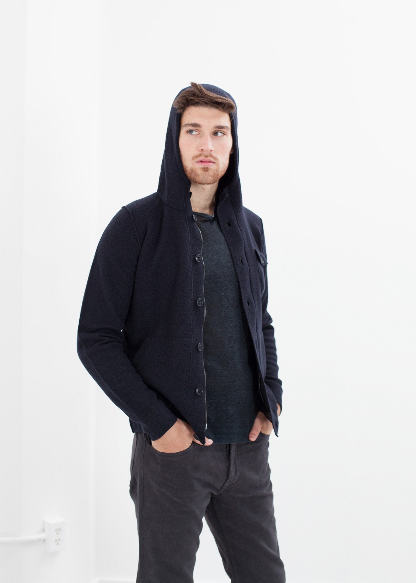 Hubbard Jacket in Navy Esemplare
