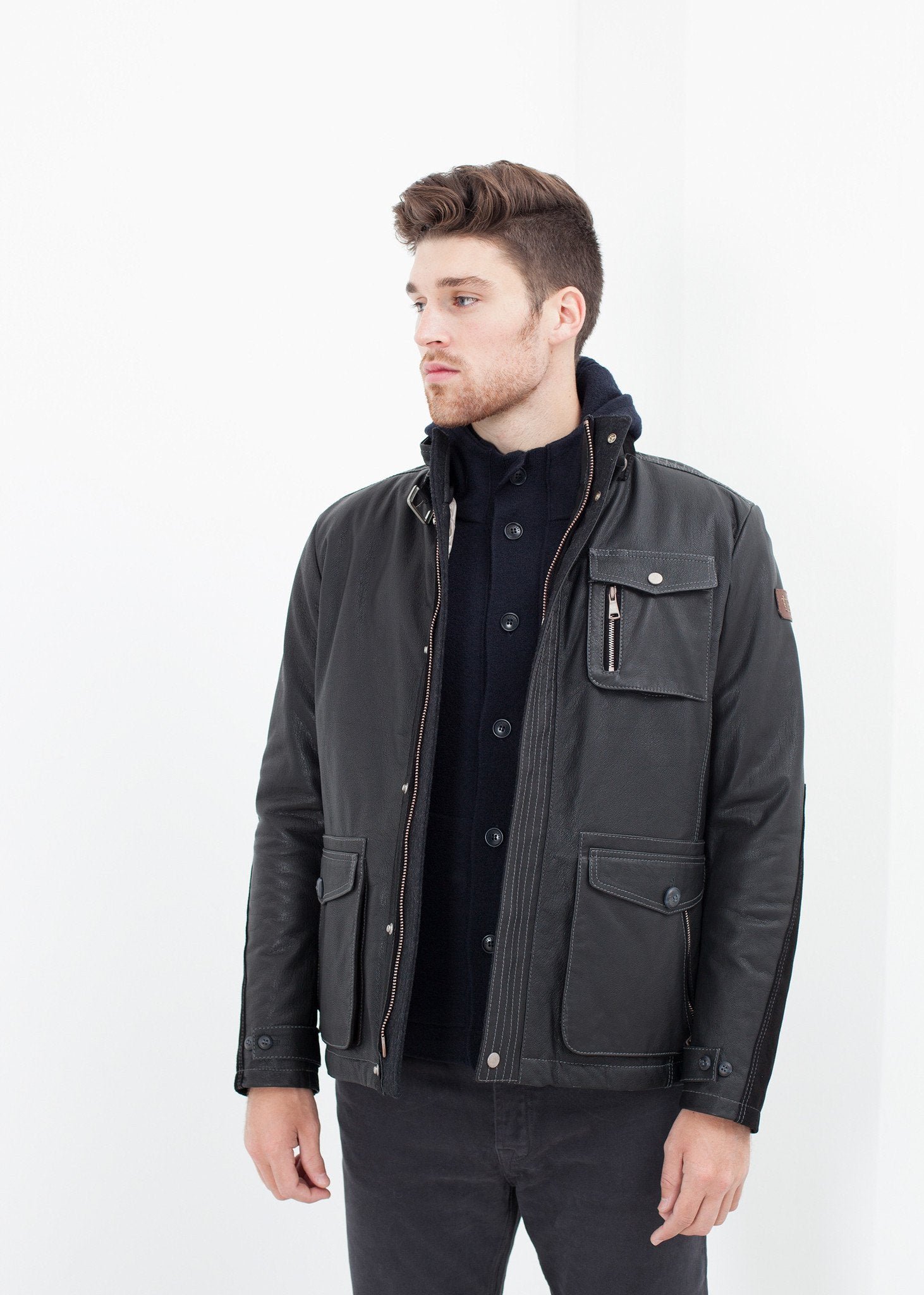 Hubbard Jacket in Navy Esemplare