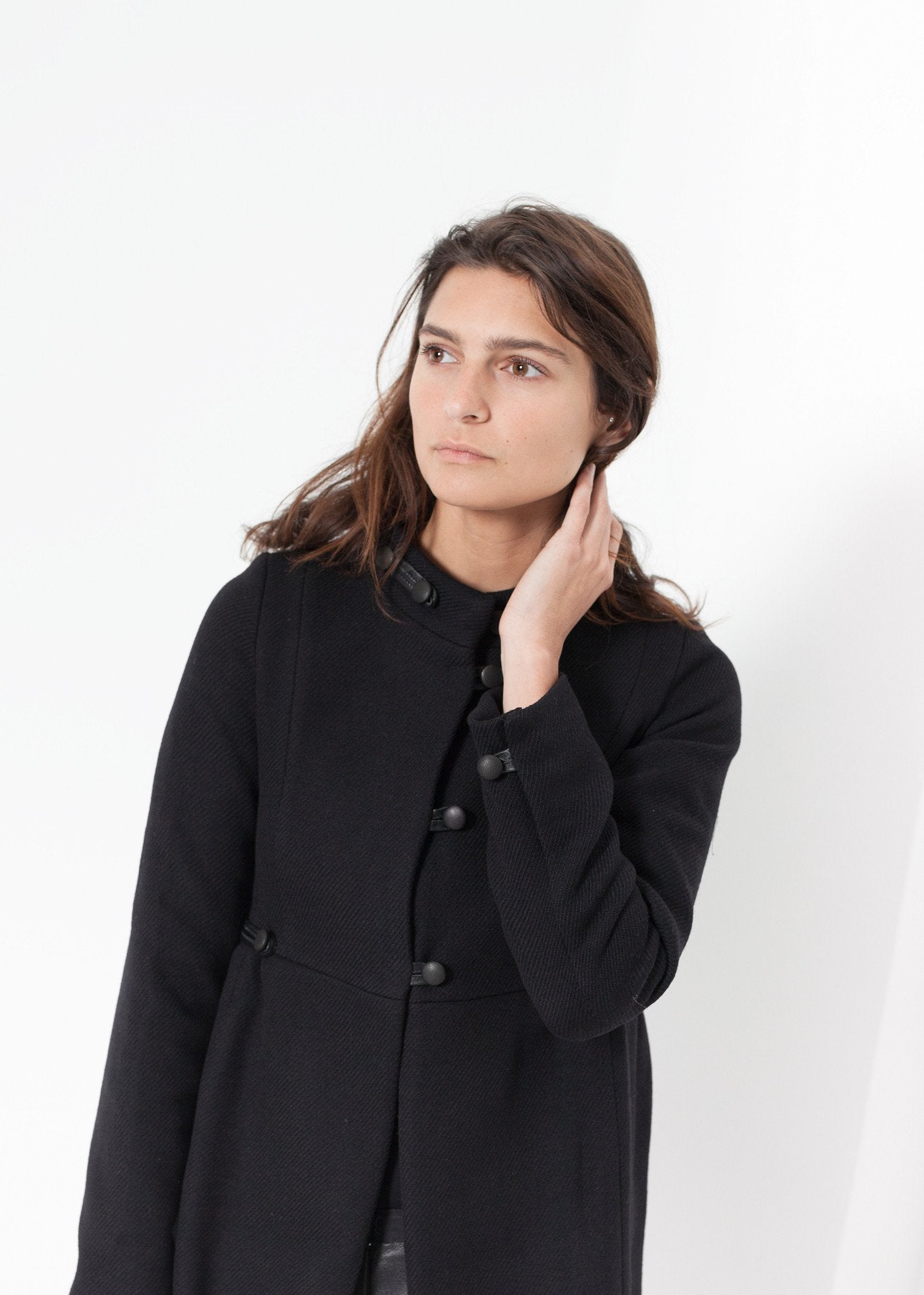 Zoulou Coat in Black Hannes Roether