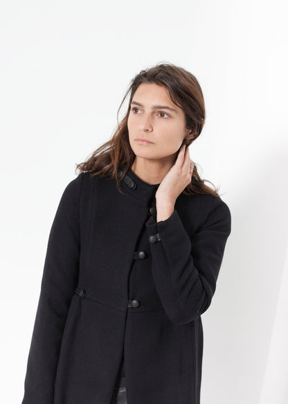 Zoulou Coat in Black Hannes Roether