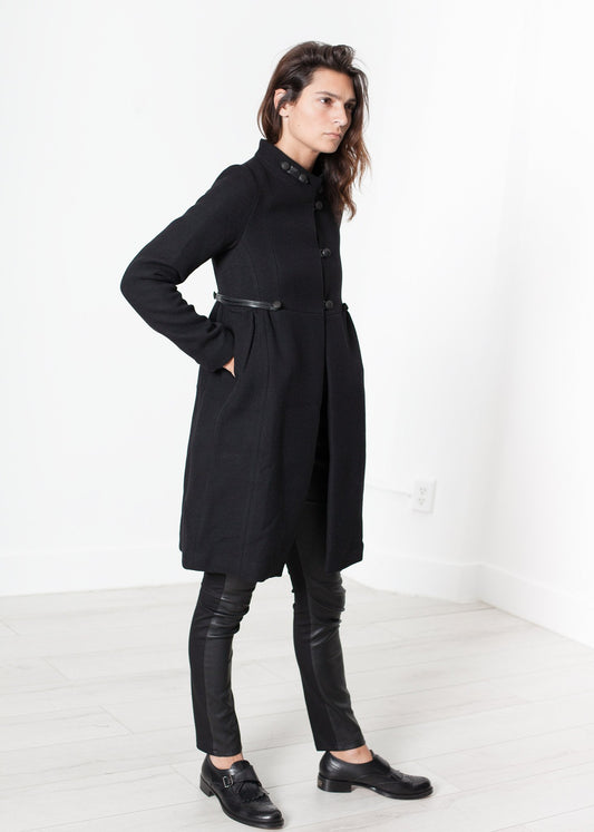 Zoulou Coat in Black Hannes Roether