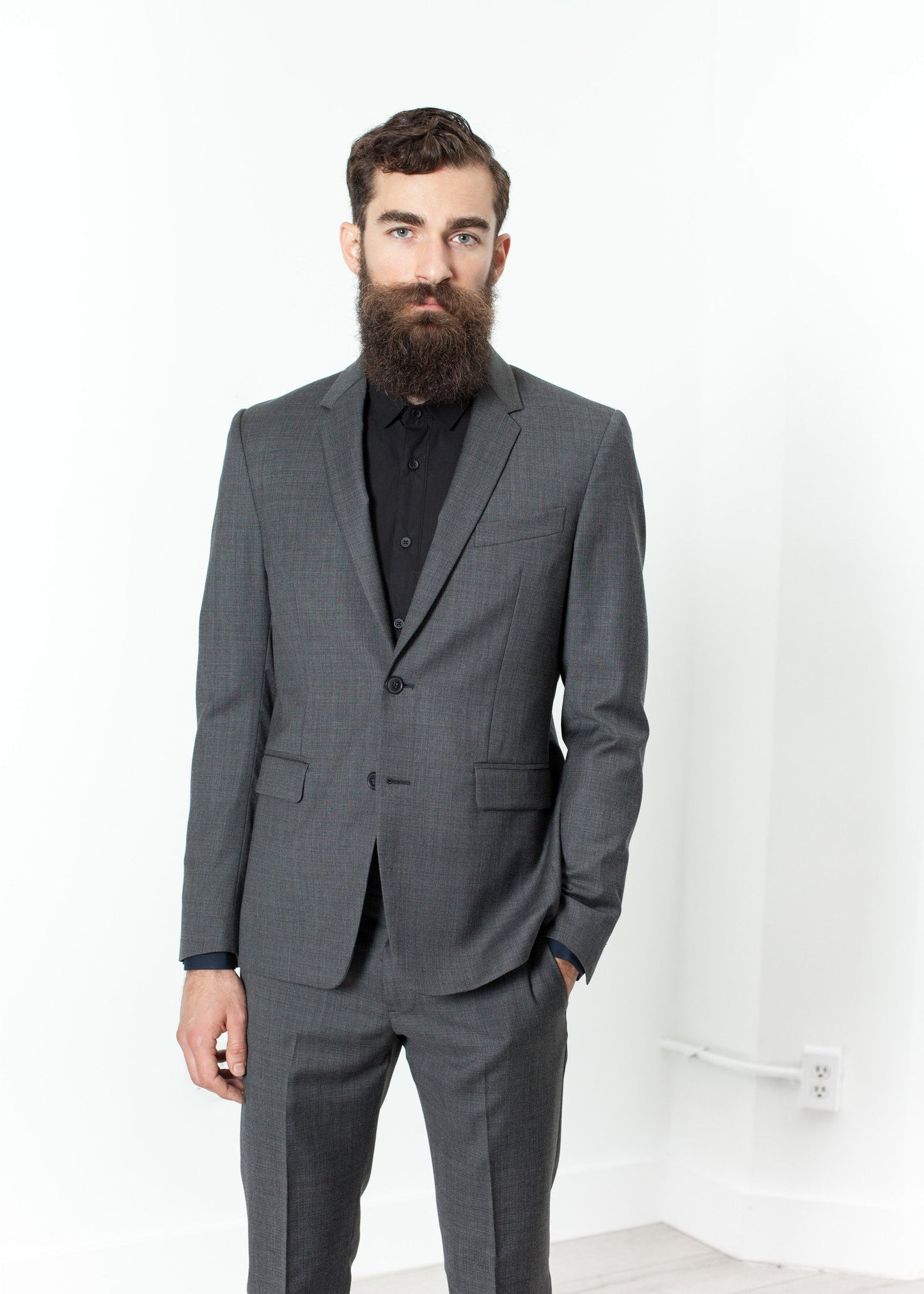Men's Completo Suit in Grey Mauro Grifoni