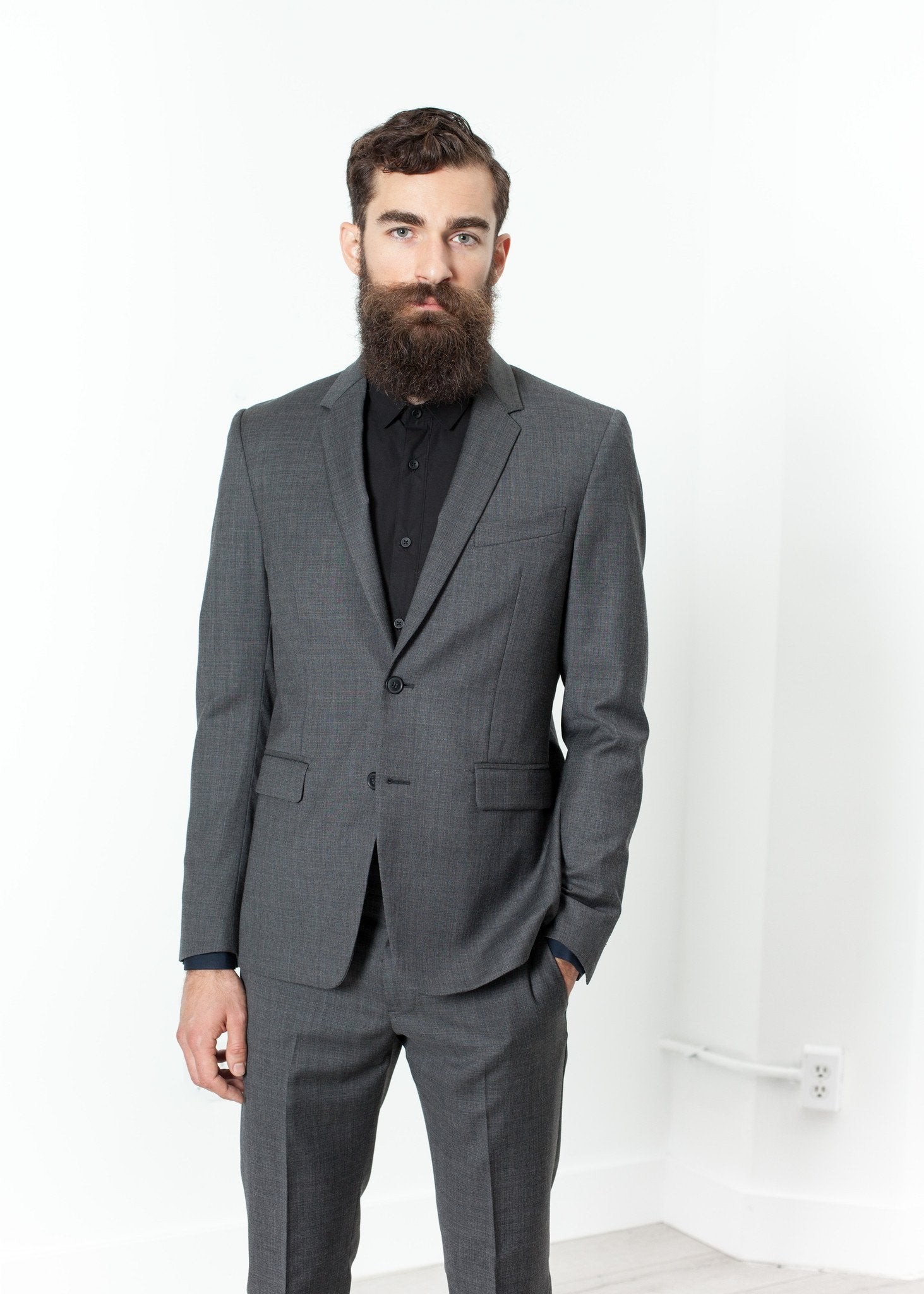 Men's Completo Suit in Grey Mauro Grifoni