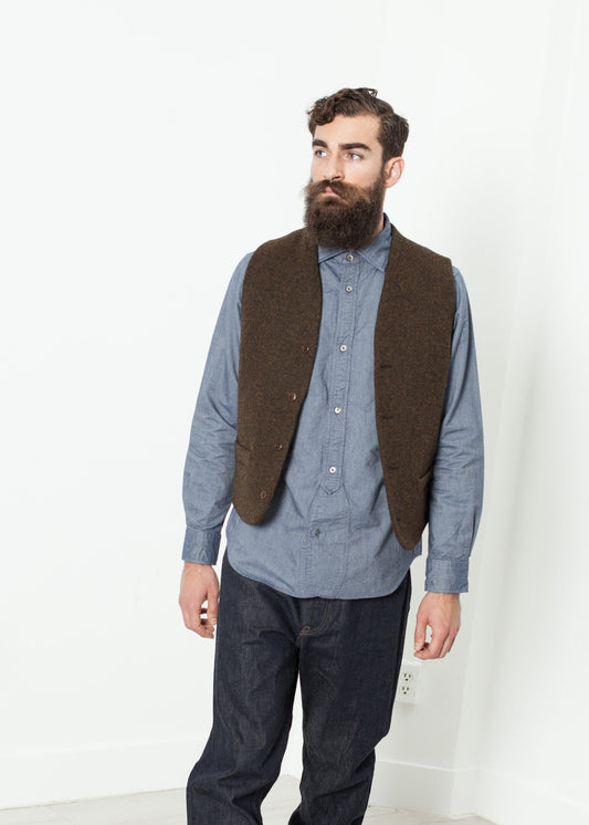 Kobe Vest in Brown Homecore