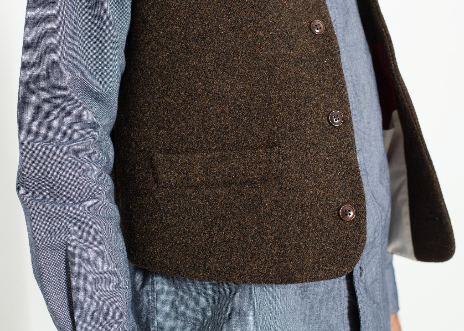 Kobe Vest in Brown Homecore