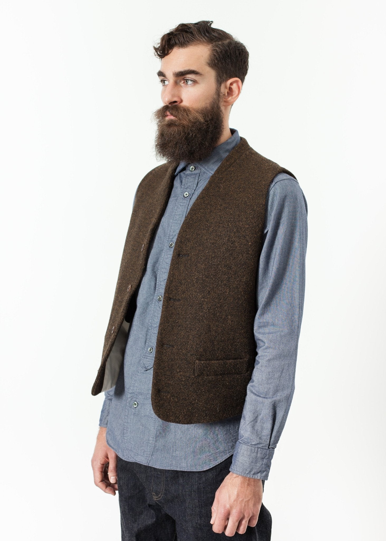 Kobe Vest in Brown Homecore