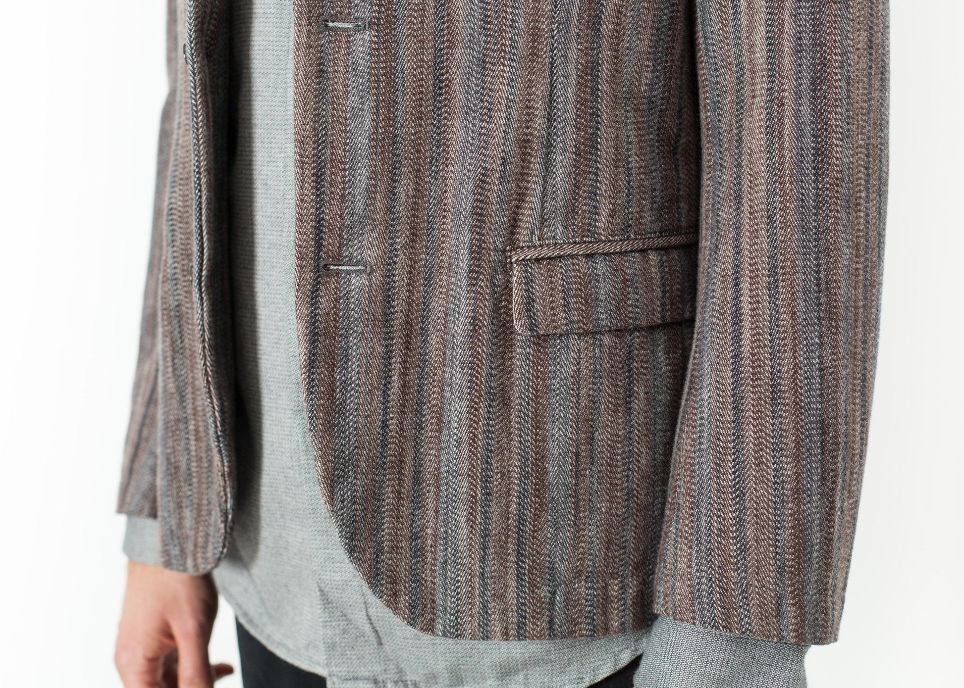 Watercolor Sport Jacket in Brown/Blue Pence