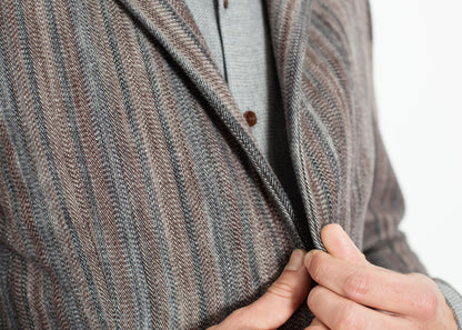 Watercolor Sport Jacket in Brown/Blue Pence