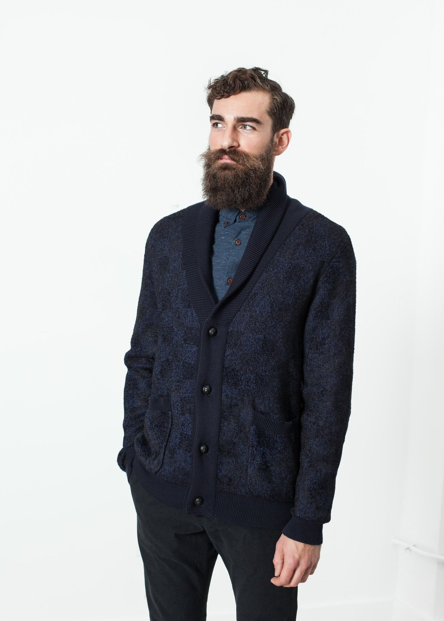 Giacca Madras Cardigan Mauro Grifoni