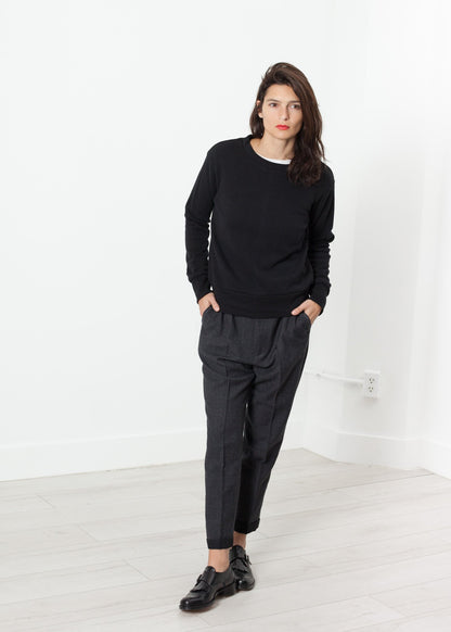 Loopwheeler Sweatshirt in Black AR Srpls