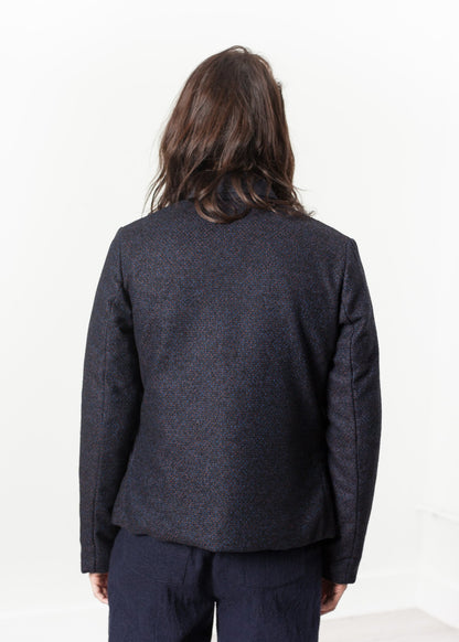 Camelia Reversible Jacket in Navy/Blue Lardini