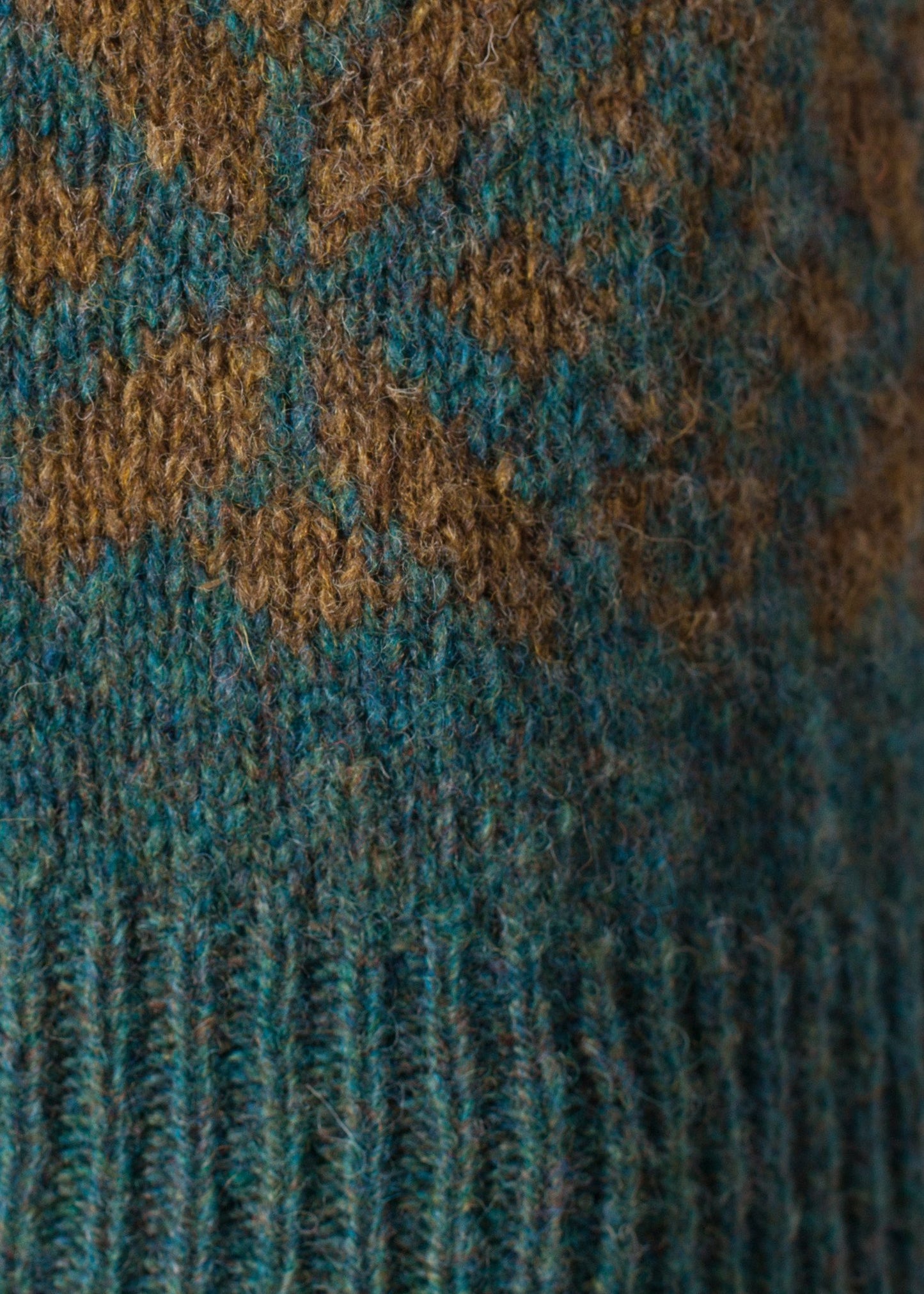Fair Isle Vest in Army Nigel Cabourn