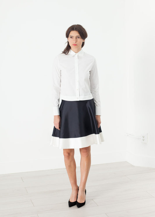 Circle Skirt in Navy Harvey Faircloth