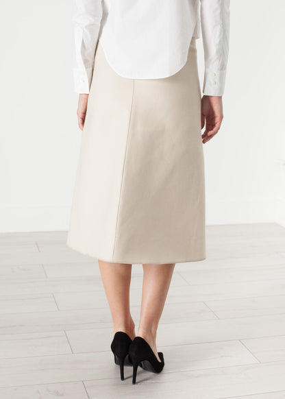 Tulle Pleat Skirt in Cream Ter et Bantine