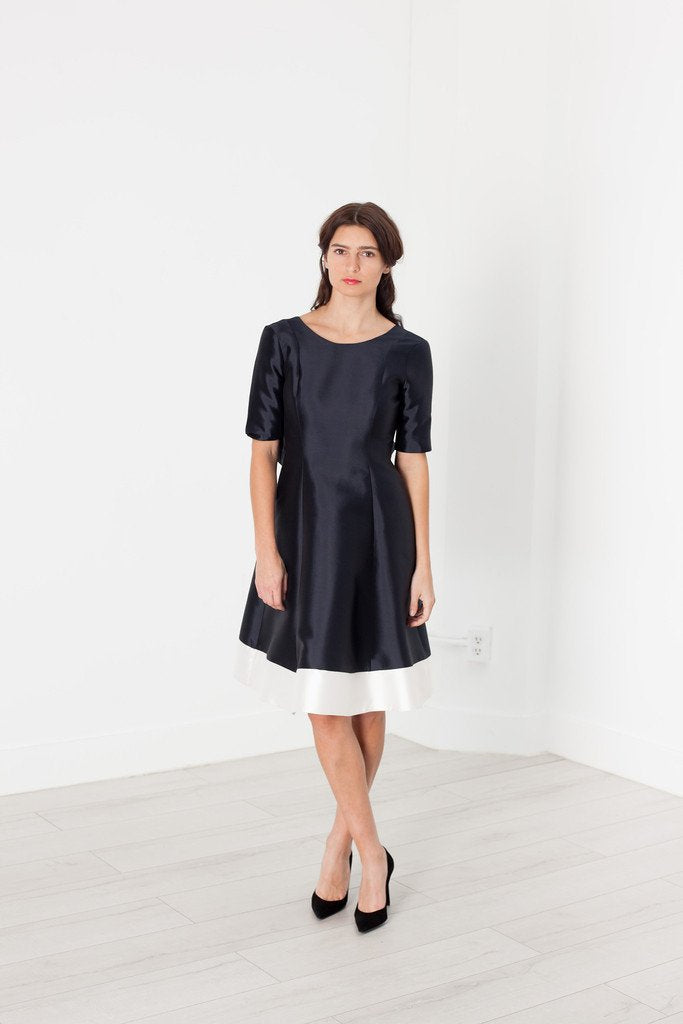 Tie Dress in Navy Harvey Faircloth