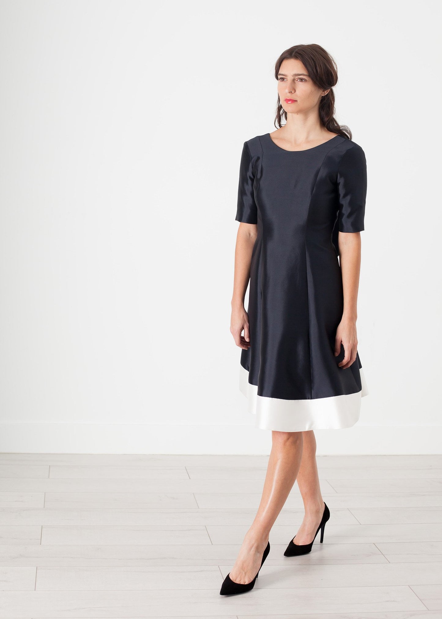Tie Dress in Navy Harvey Faircloth