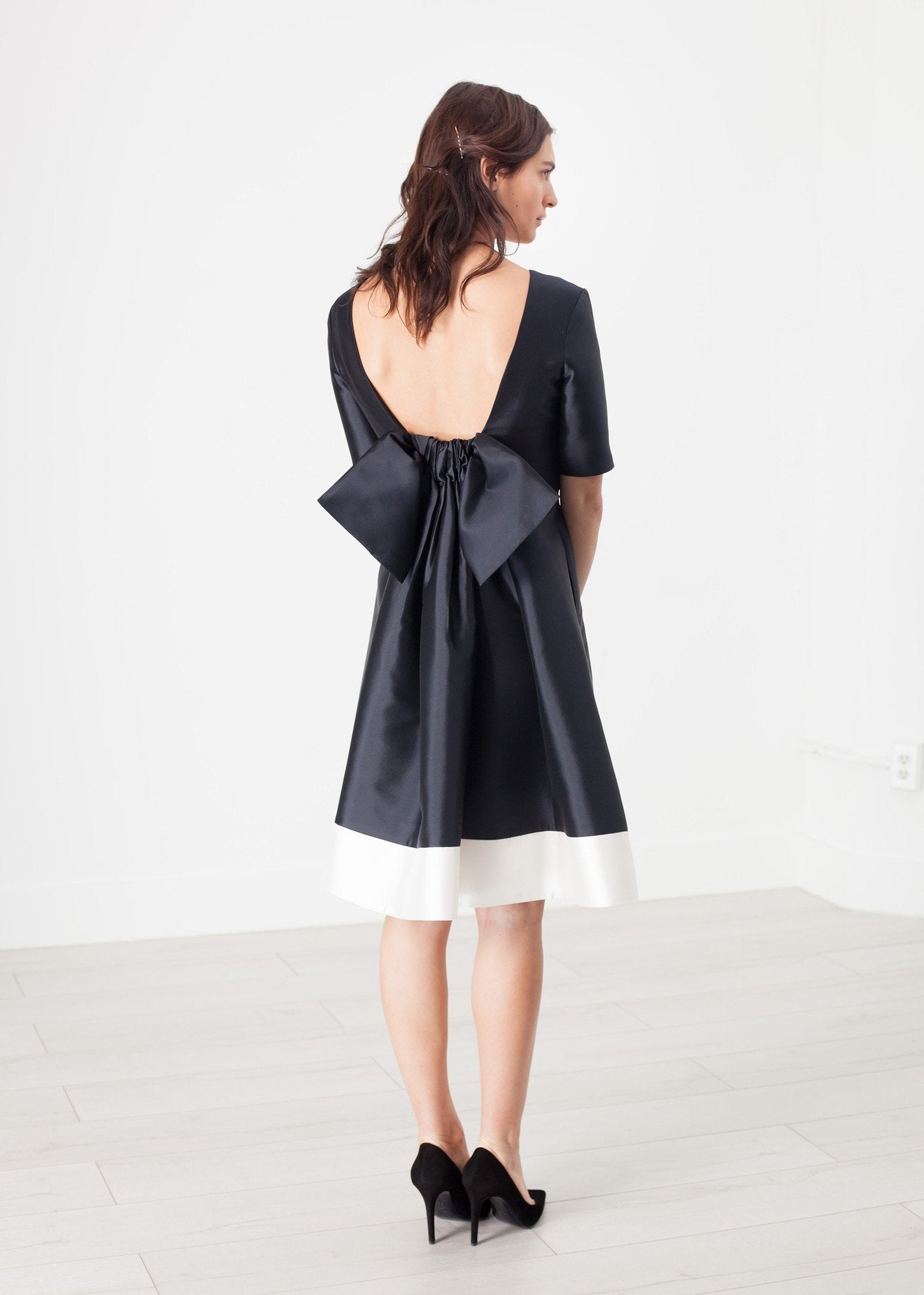 Tie Dress in Navy Harvey Faircloth