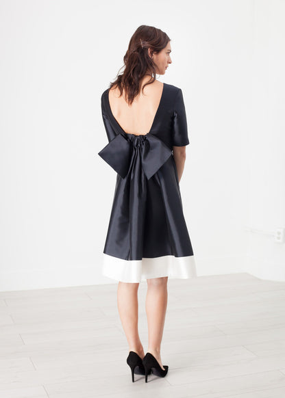 Tie Dress in Navy Harvey Faircloth