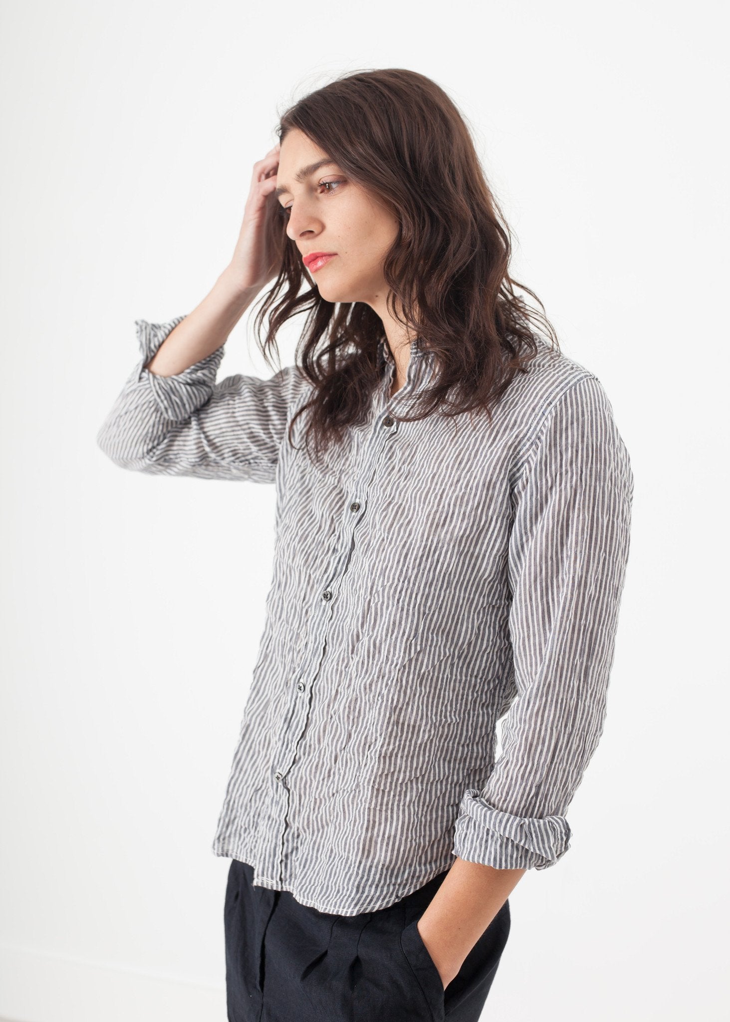 Boy Shirt in Pin Pip-Squeak Chapeau