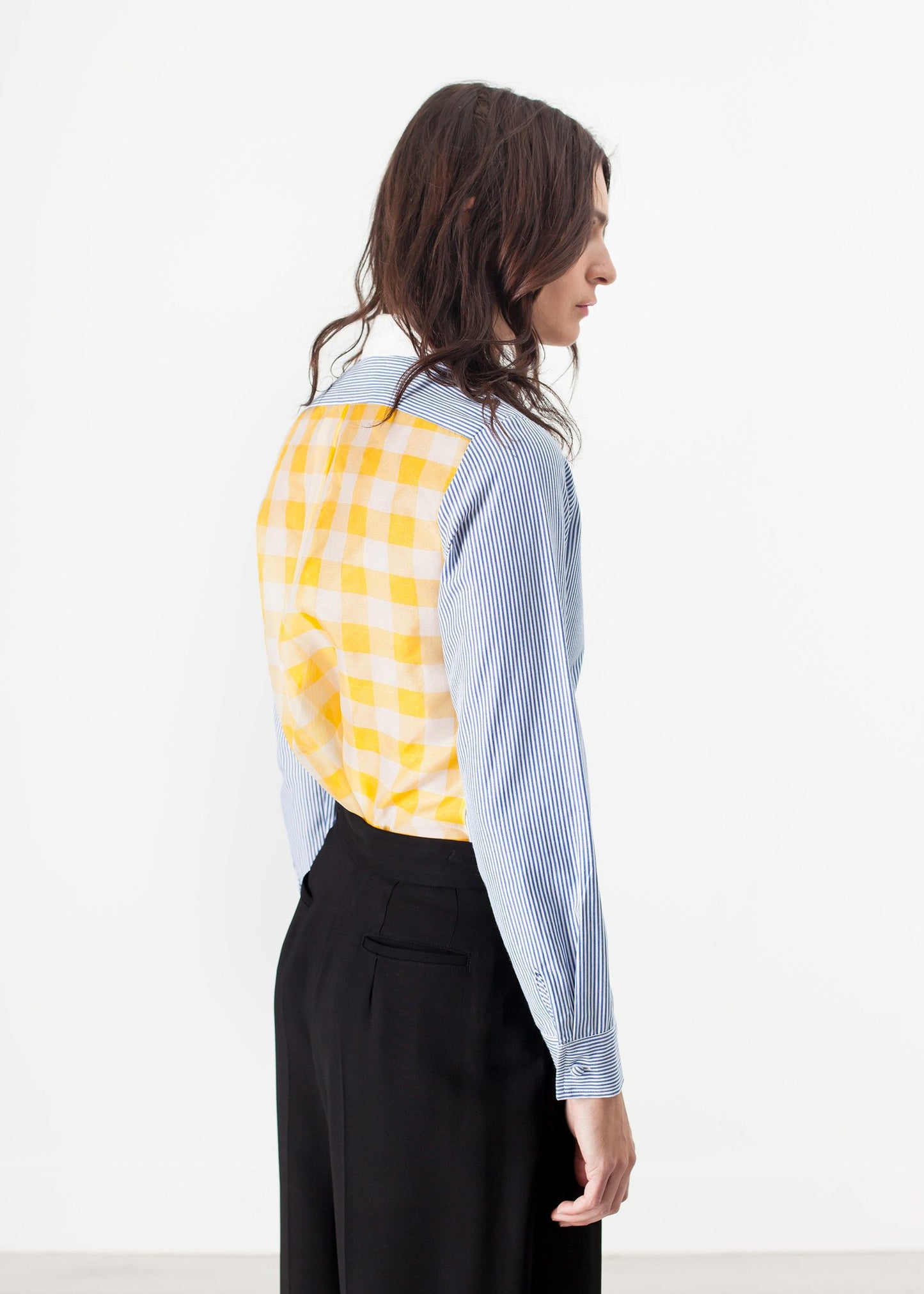 Longsleeve Blouse in Blue Stripe Harvey Faircloth