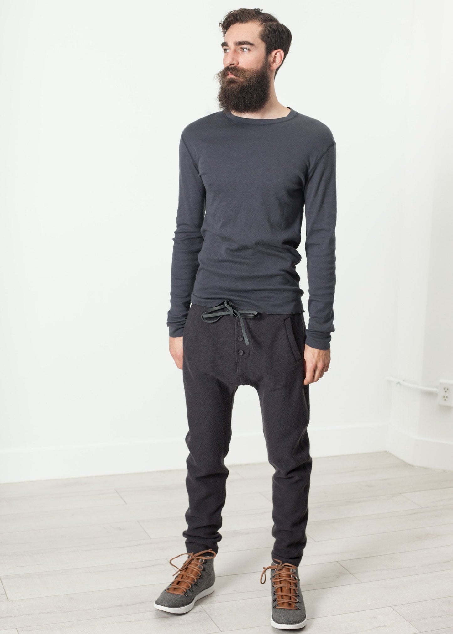 Secon Shale Shirt in Slate Hannes Roether