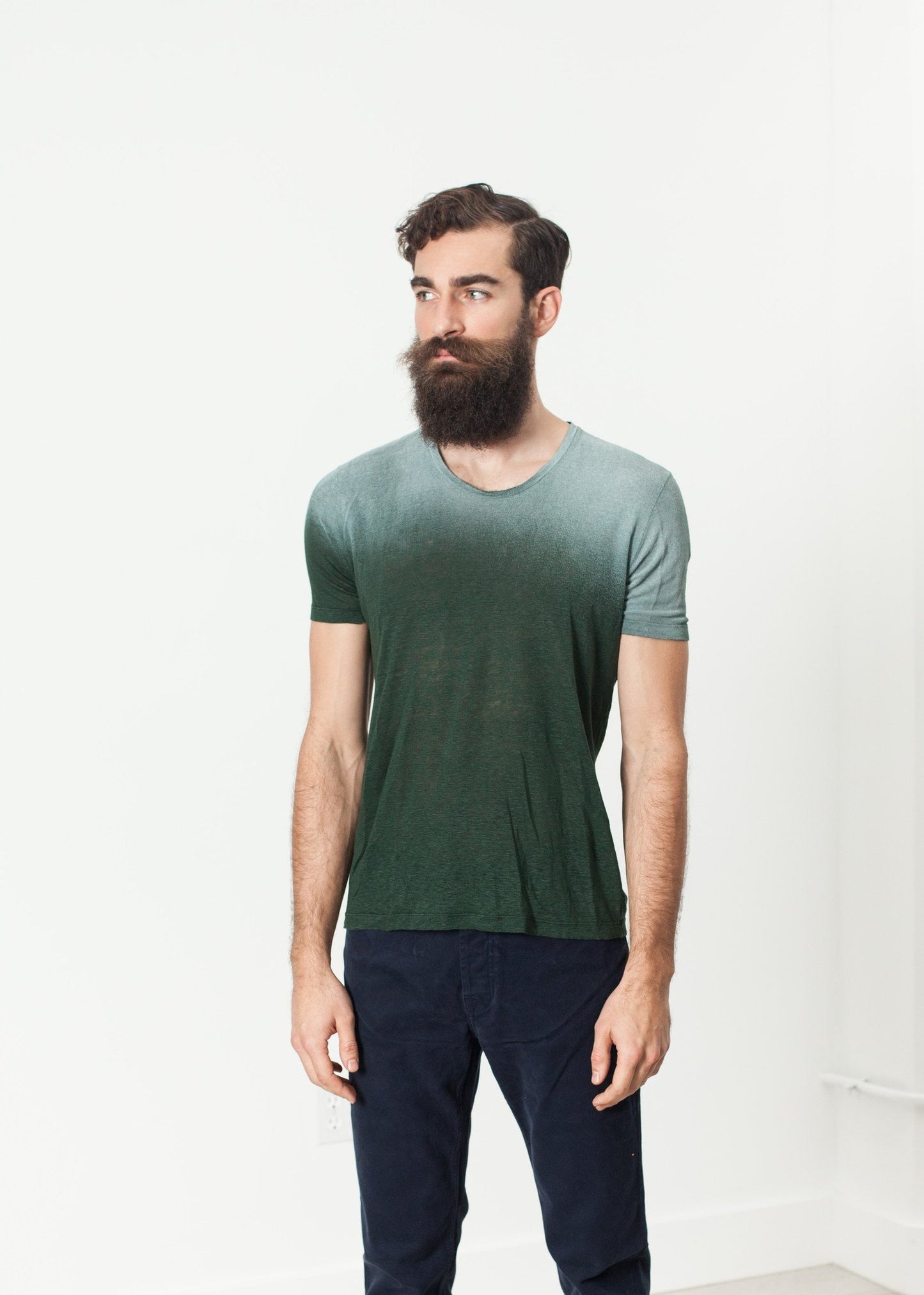 Overprint T-Shirt in Green Avant Toi